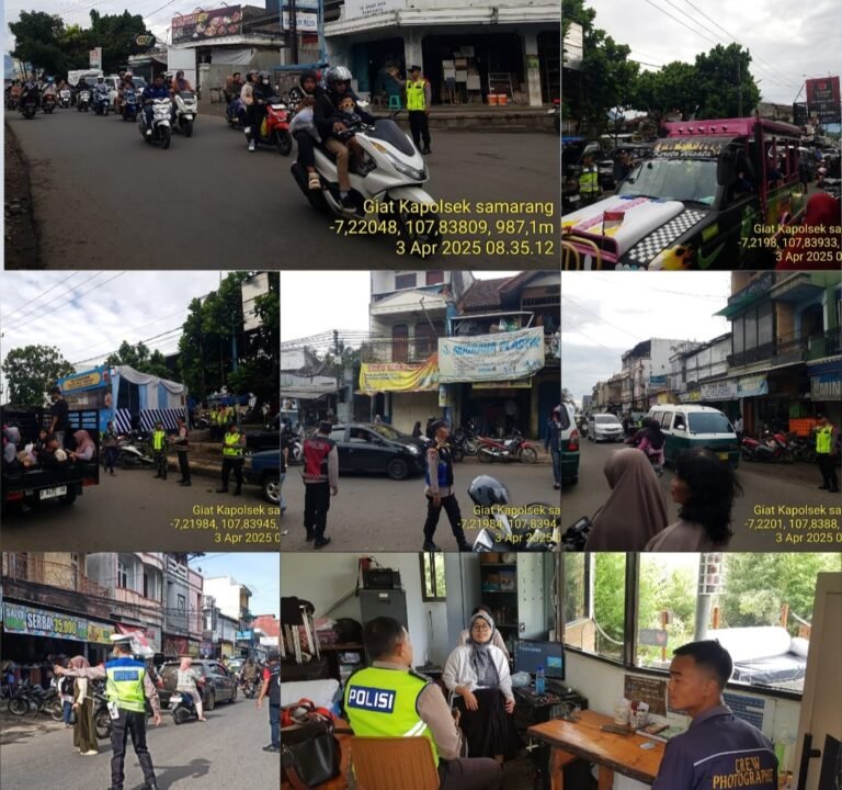 Polsek Samarang Laksanakan Pengaturan Lalin Dalam Rangka Ops Ketupat Lodaya 2025.
