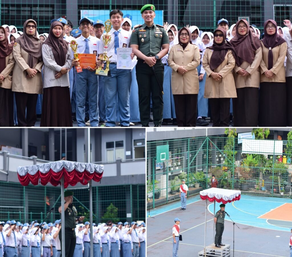 Tumbuhkan Nasionalisme Pelajar, Dandim 0612 Tasikmalaya Pimpin Upacara di SMAN 5