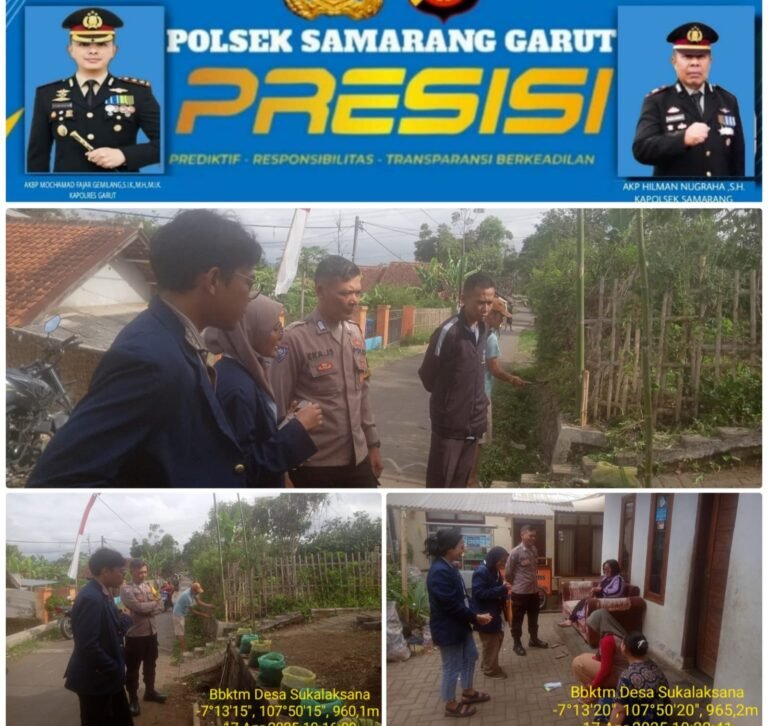 Polsek Samarang Laksanakan Giat Ngariung Kamtibmas Bersama Warga Desa Sukalaksana.