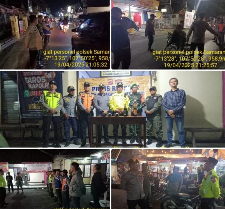 Gelar Press Release Hasil Giat Patroli KRYD, Di Wilayah Hukum Polsek Samarang.