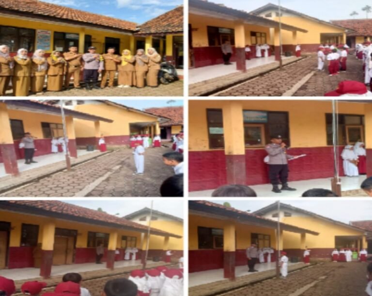 Personil Polsek Samarang Menjadi Pembina Upacara Di Sekolah SDN 1 Cintaasih.