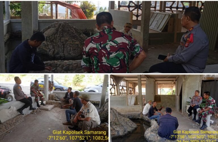 Polsek Samarang Bersinergi Bersama Tokoh Masyarakat, Dalam Rangka Cooling System