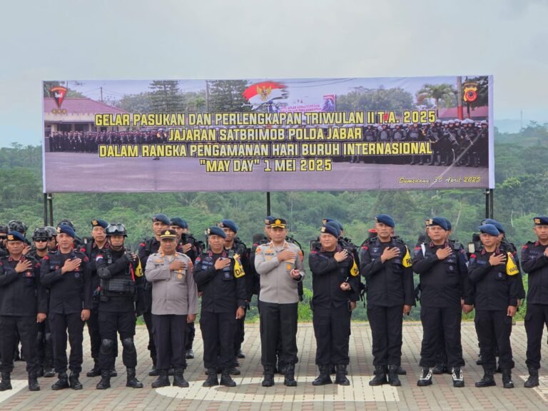 Kapolres Tasikmalaya Kota Pimpin Apel Pengamanan Mayday di Batalyon D Pelopor Sat Brimob Polda Jabar