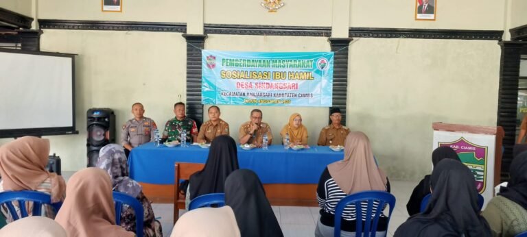Polsek Banjarsari Dukung Sosialisasi Program Penanggulangan Stunting untuk Ibu Hamil di Desa Sindangsari