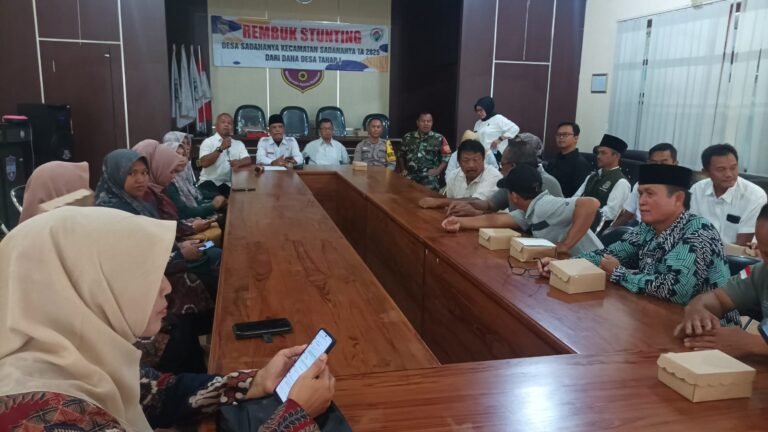 Polsek Ciamis Polres Ciamis Ikut Rembuk Penanganan Stunting di Desa Sadananya