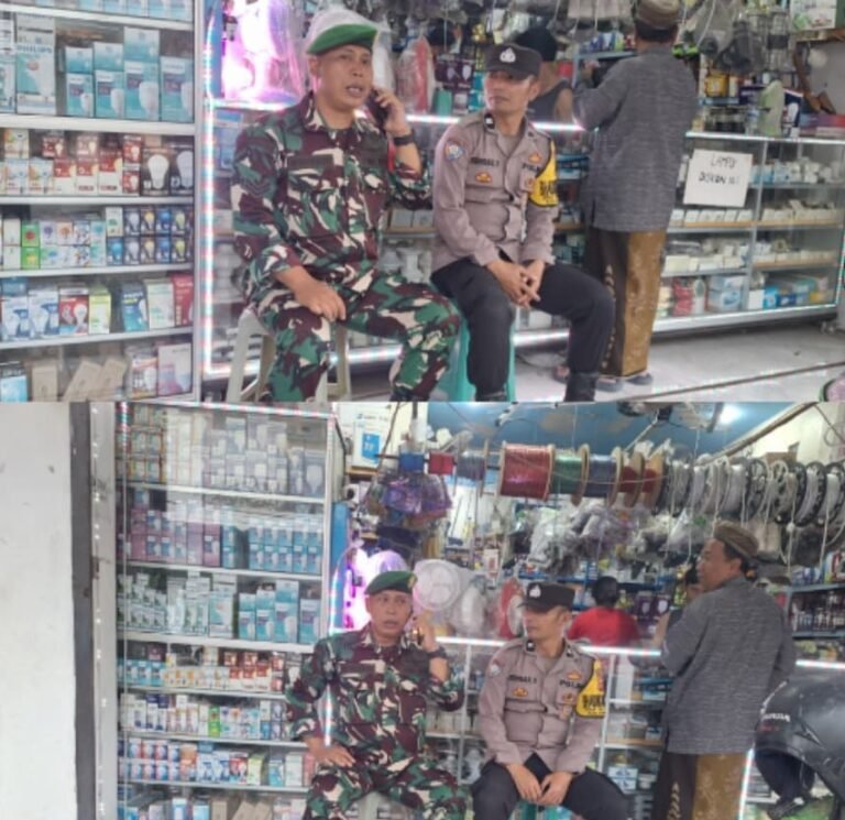 Sinergitas TNI Polri, Dalam Rangka Giat Silaturahmi Di Wilayah Hukum Polsek Samarang.