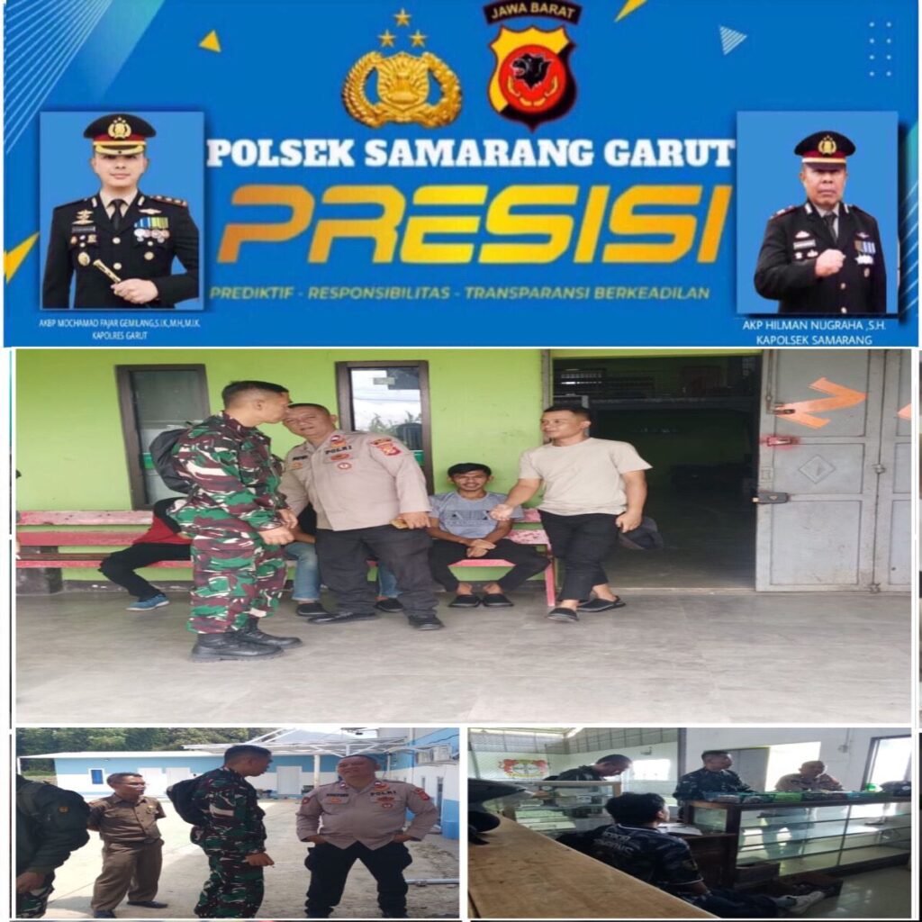 Sinergitas TNI Polri, Lakukan Sambang Silaturahmi Ke Masyarakat Di Wilkum Polsek Samarang.