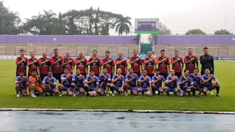 Pererat Sinergi, Polres Ciamis Gelar Laga Sepak Bola Persahabatan dengan Insan Pers