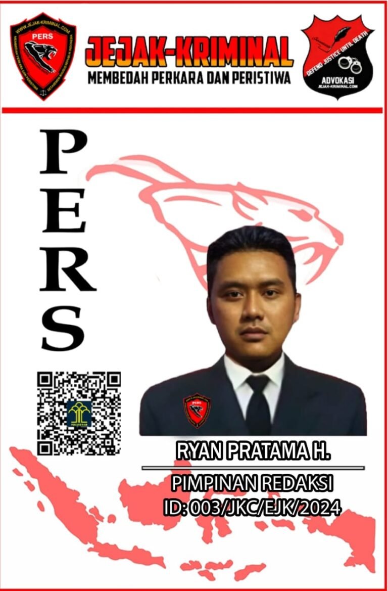 Profil Media Jejak Kriminal dan Pimpinan Ryan Pratama Hidayat