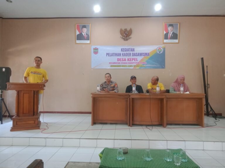 Perkuat Sinergi Kamtibmas, Polsek Cisaga Hadir dalam Pelatihan Kader Dasa Wisma