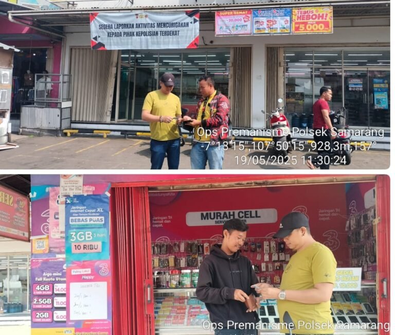 Polsek Samarang Dengan Anggota, Gelar Operasi Premanisme dan Retribusi Liar