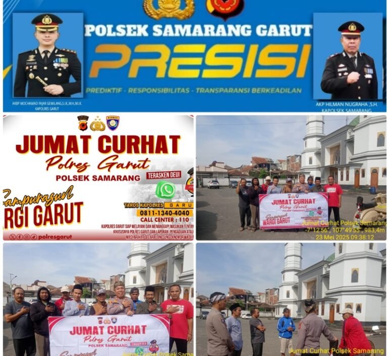 Gelar Program Jum’at Curhat, Polsek Samarang Bersama Masyarakat Kp Pajagan Desa Samarang.