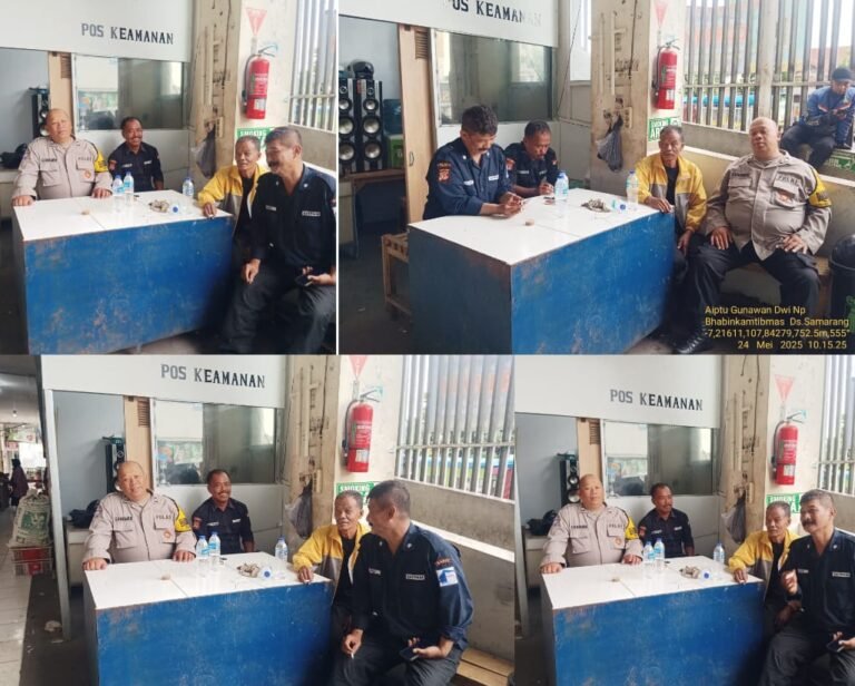 Bhabinkamtibmas Desa Samarang Giat Ngariung Kamtibmas Di Wilkum Polsek Samarang.