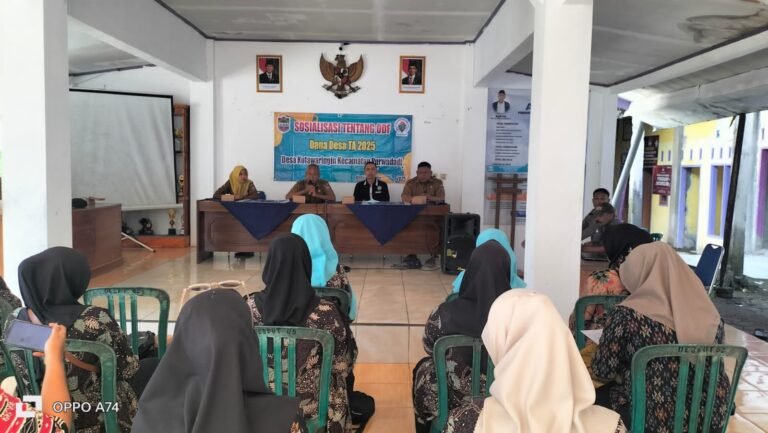 Polsek Lakbok Polres Ciamis Hadiri Sosialisasi ODF Tingkat Desa Kutawaringin
