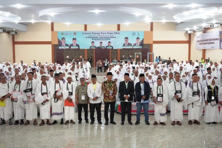 89.41 Persen Jemaah Calhaj Embarkasi Medan Sudah Diberangkatkan ke Tanah Suci