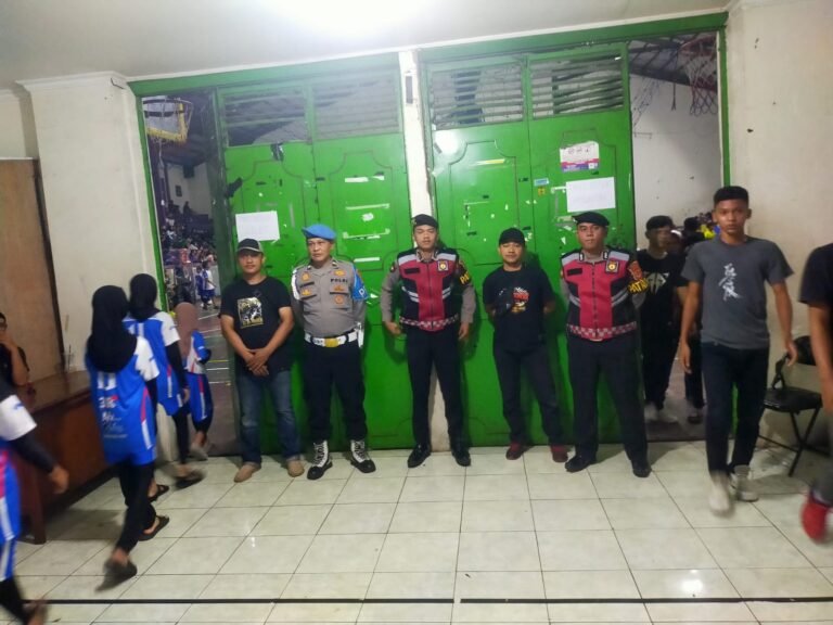 Jaga Kondusifitas, Personel Polres Ciamis Bersiaga Amankan Kejurkab Bola Voli U-14