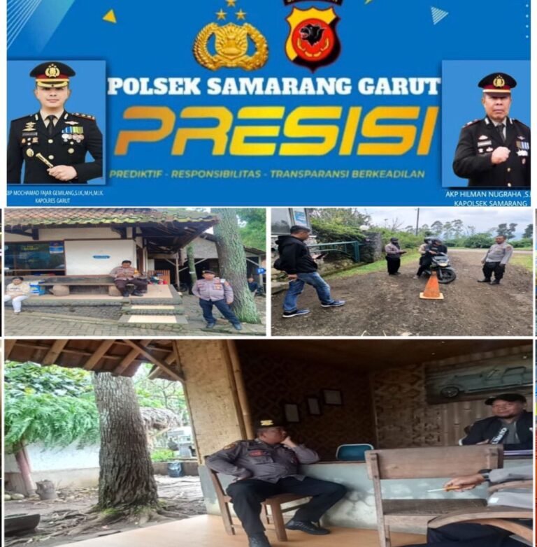 Polsek Samarang Bersama Anggota Monitoring Objek Wisata, Dalam Rangka Libur Panjang.