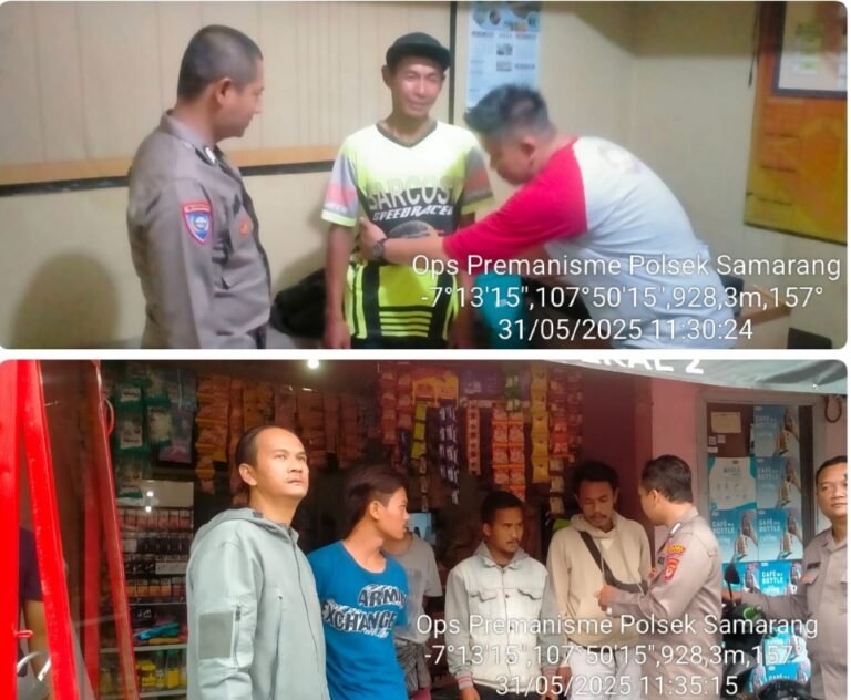 Polsek Samarang Bersama Personil Gencar OPS Premanisme, Parkir Liar Retribusi Ilegal.