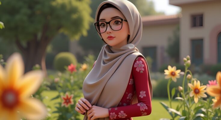 Karakter Bu Santi dalam film edukasi MILOQ sedang belajar di kelas SDN Sukarela