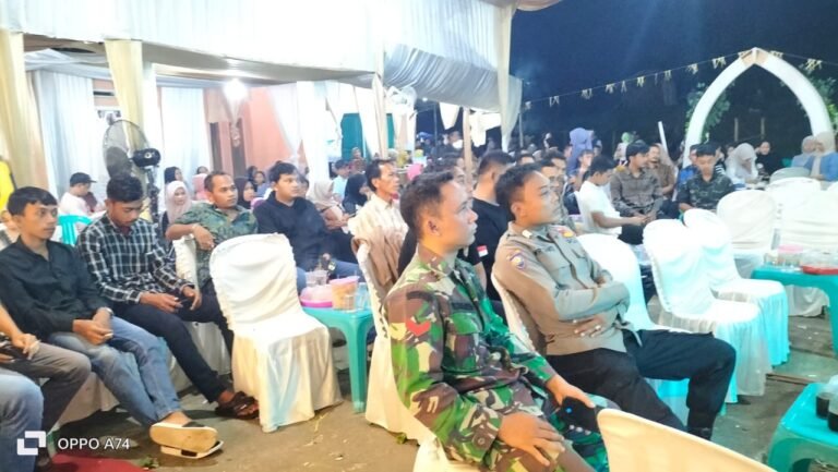 Soliditas TNI-Polri, Polsek dan Koramil Lakbok Pastikan Kegiatan Warga Kutawaringin Berjalan Aman