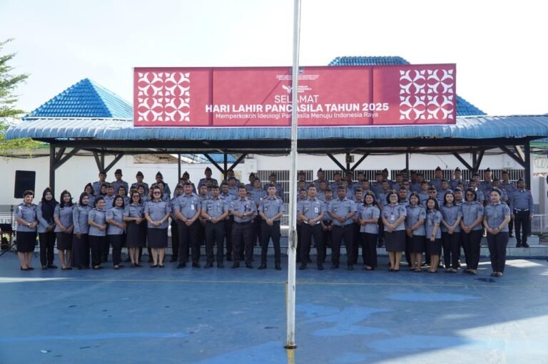 Upacara Hari Lahir Pancasila Di Rutan Kelas I Medan Berlangsung Khidmat