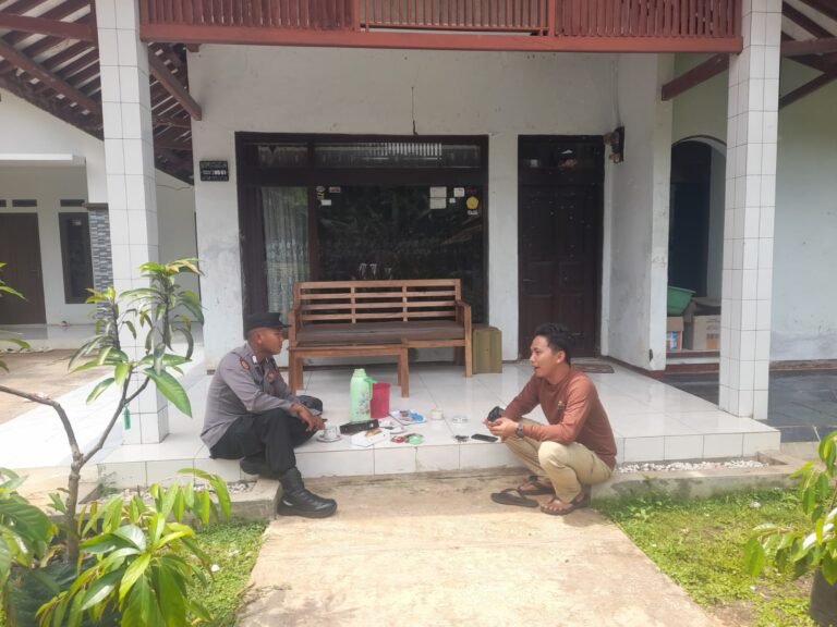 Perkuat Sinergitas, Polsek Rajadesa Polres Ciamis Koorkom Kamtibmas ke Pengusaha di Tanjungsari