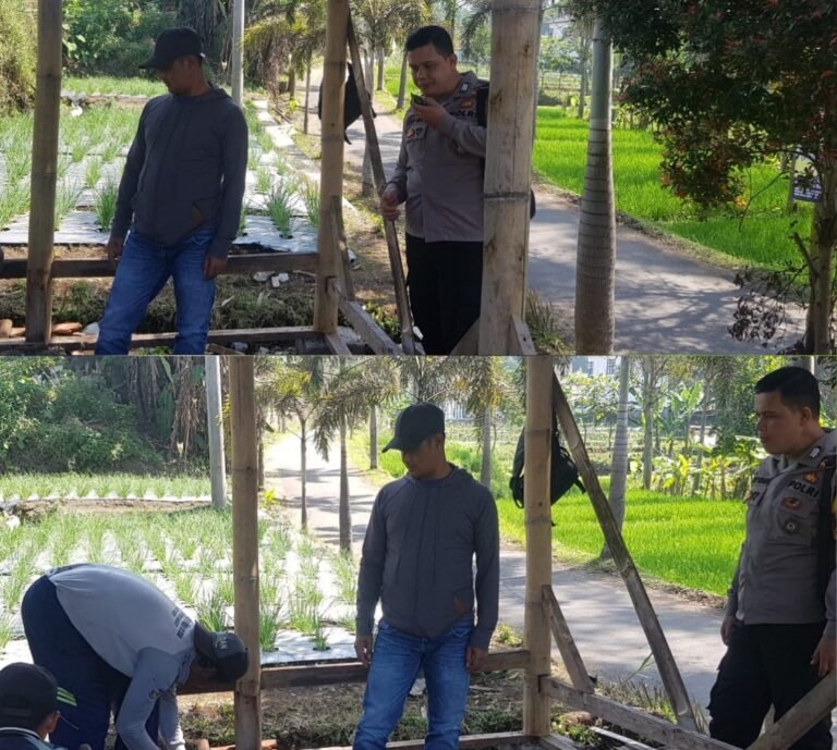 Jalin Silaturahmi Polsek Samarang Bersama Masyarakat Desa Tanjung Anom Giat Ngariung Kamtibmas.