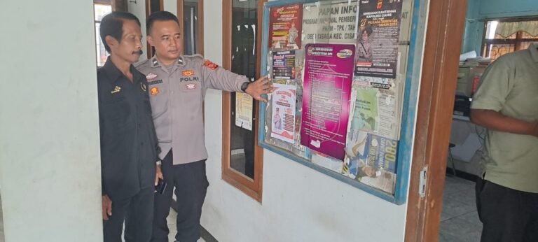 Polsek Cisaga Gencarkan Sosialisasi Layanan Polisi 110, Wujudkan Pelayanan Cepat dan Responsif