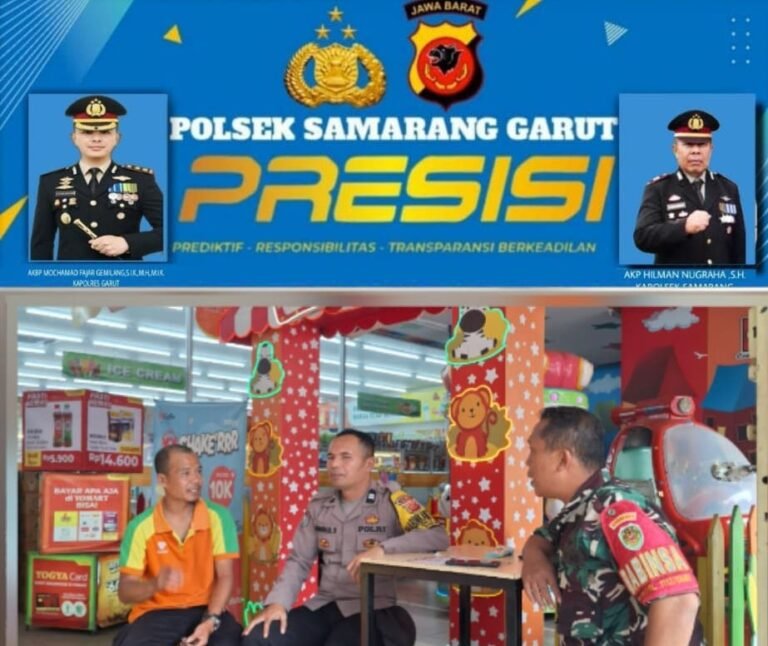 Sinergitas TNI Polri, Polsek Samarang Bersama Personil Gelar Ngariung Kamtibmas Di Kp Cisanca.