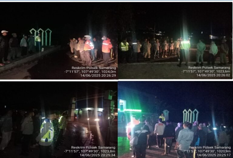 Gelar Apel Gabungan Dalam Rangka Cipta Kondisi Di Wilayah Hukum Polsek Samarang.