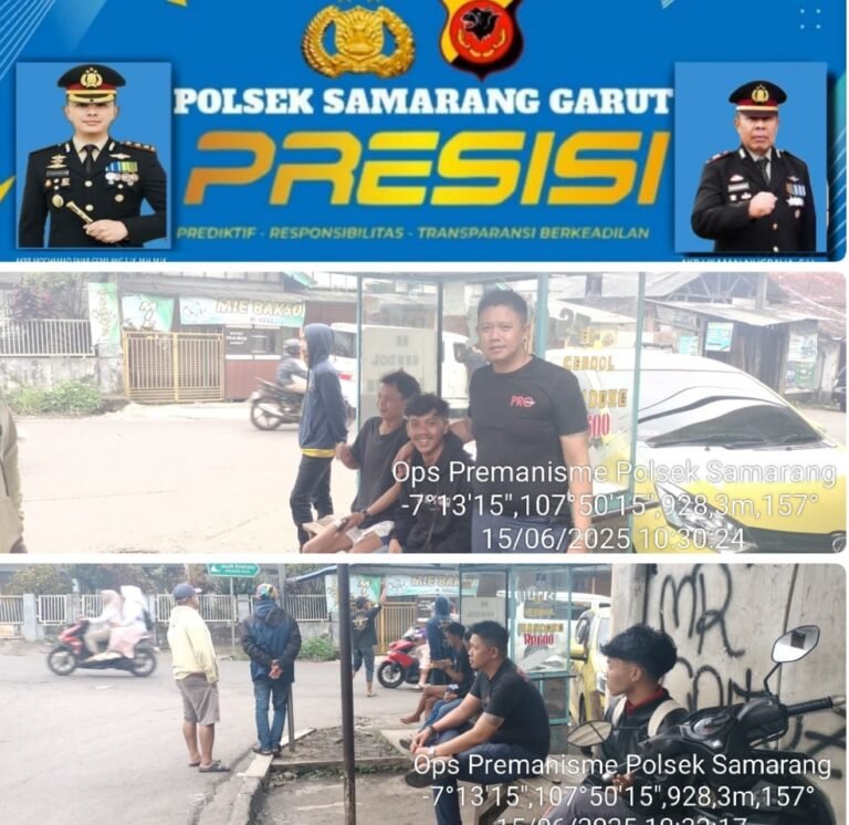 Polsek Samarang Bersama Personil Gelar Operasi Premanisme Parkir Liar dan Retribusi Ilegal.