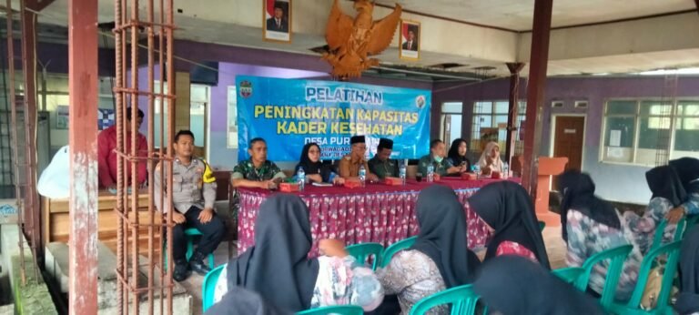 Perkuat Sinergitas, Polsek Lakbok Polres Ciamis Hadiri Peningkatan Kapasitas Kader Kesehatan Purwadadi
