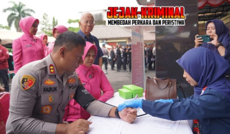 “Setetes Darah, Sejuta Harapan” Polres Tasikmalaya Kota Gelar Aksi Kemanusiaan Donor Darah Sambut Hari Bhayangkara ke-79