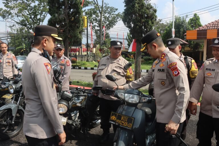 Polres Garut Gelar Giat Perlombaan Kebersihan Randis Dinas Dalam Rangka HUT Bhayangkara Ke-79