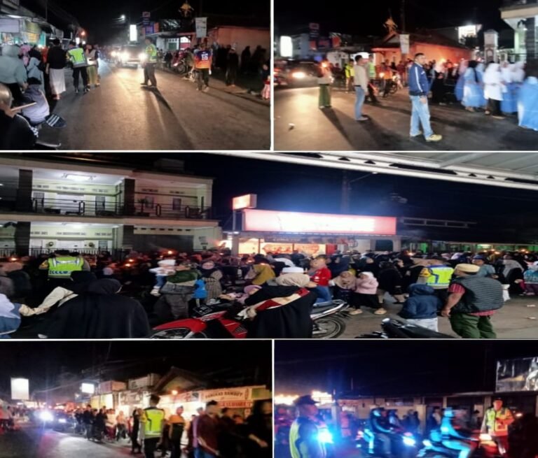 Menyambut Tahun Baru Islam 1447 H, Polsek Samarang Dan Anggota Amankan Pawai Obor.