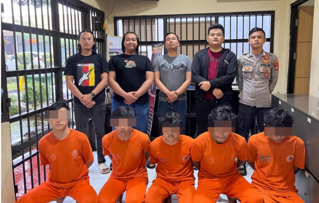 Aksi Pengeroyokan Kelompok Bermotor, Satreskrim Polres Garut Tangkap 5 Pelaku
