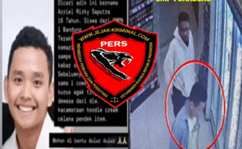 CCTV memperlihatkan dugaan penculikan siswa SMPN 1 Bandung