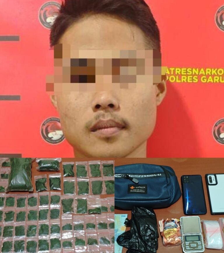 Polres Garut Ungkap Peredaran Tembakau Sintetis, Oknum Mahasiswa Diringkus dengan 396 Gram Sintetis