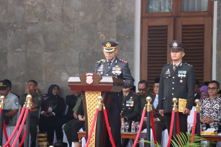 Hari Bhayangkara ke 79 Tingkat Polres Ciamis Dipusatkan di Halaman Gedung Negara