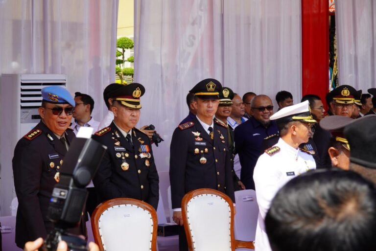 Perkuat Sinergi Karutan Kelas I Medan Hadiri Upacara Dan Syukuran Hari Bhayangkara KE-79 Di MAPOLDA SUMUT
