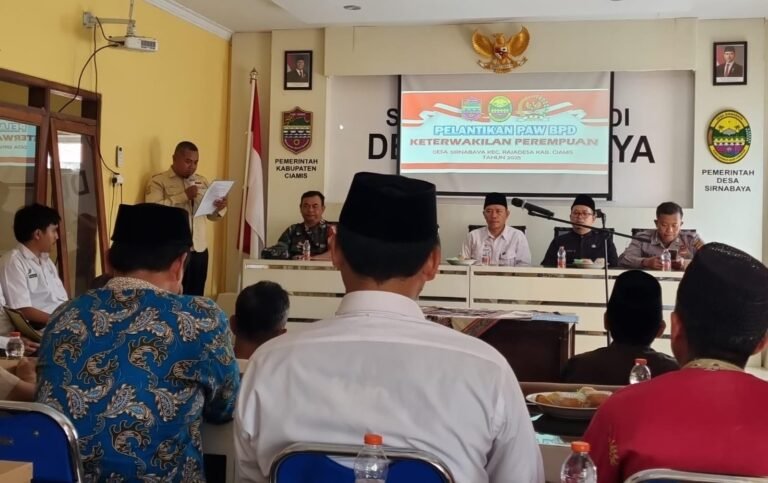 Polri Kawal Kondusifitas Pelantikan PAW BPD Desa Sirnabaya, Wujud Komitmen dalam Stabilitas Pemerintahan Desa