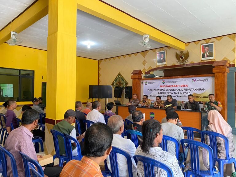 Polsek Ciamis Dukung Penetapan Indeks Desa, Wujud Komitmen Polri dalam Pembangunan Berbasis Masyarakat