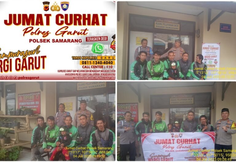 Giat Jum’at Curhat Kapolsek Samarang Ajak Komunitas Gojek Jadi Mitra Keamanan.