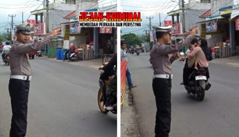 Polsek Samarang AKP Hilman Nugraha.,S.H. Bersama Personil Lakukan Pengaturan Lalu Lintas Sore.