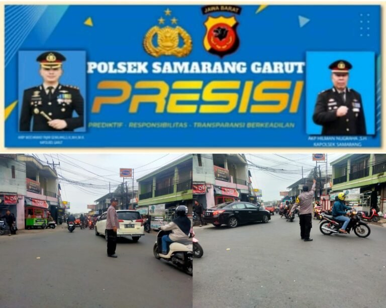 Beri Keamanan Dan Kenyamanan, Polsek Samarang Laksanakan Pengaturan Lalu Lintas Sore Hari