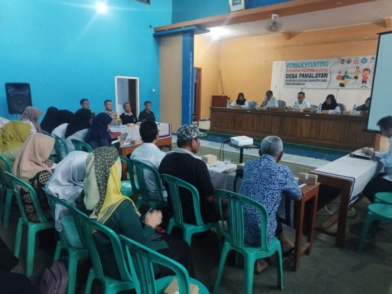 Polsek Cijeungjing Polres Ciamis Ikut Rembuk Penanganan Stunting di Desa Pamalayan