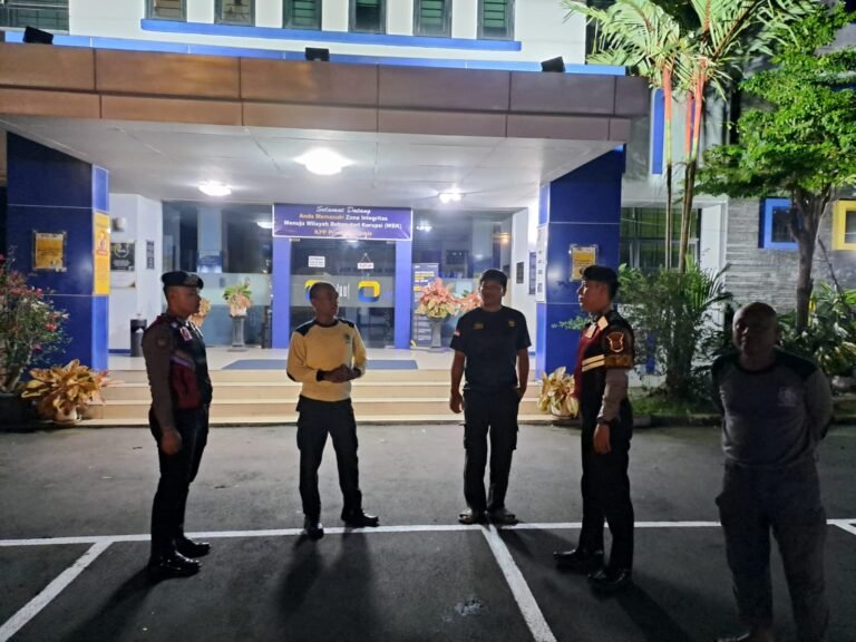 Cipkon Bahaya Kriminalitas, Sat Samapta Polres Ciamis Patroli Kamtibmas ke Kantor Pajak Ciamis