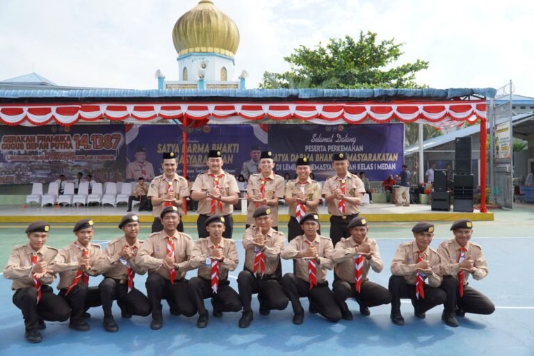 Warga Binaan Rutan Kelas I Medan Ikuti Upacara Pembukaan Perkemahan Satya Dharma Bakti Pemasyarakatan Tahun 2025