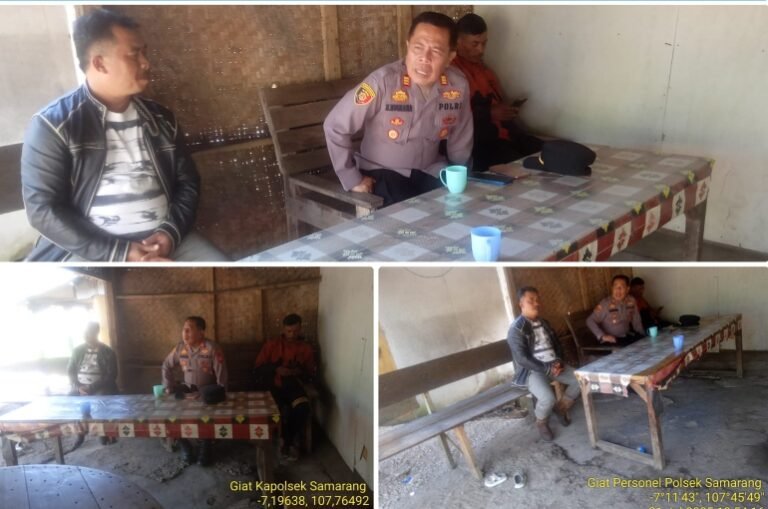 Polsek Samarang Lakukan Giat Cooling System Bersama Tokoh Masyarakat Desa Cisarua.