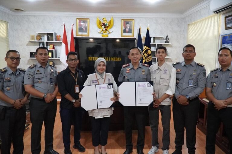 Rutan Kelas I Medan Terima Sertifikat Halal untuk Produk Tempe dan Dapur Sehat dari BPJPH Kementerian Agama